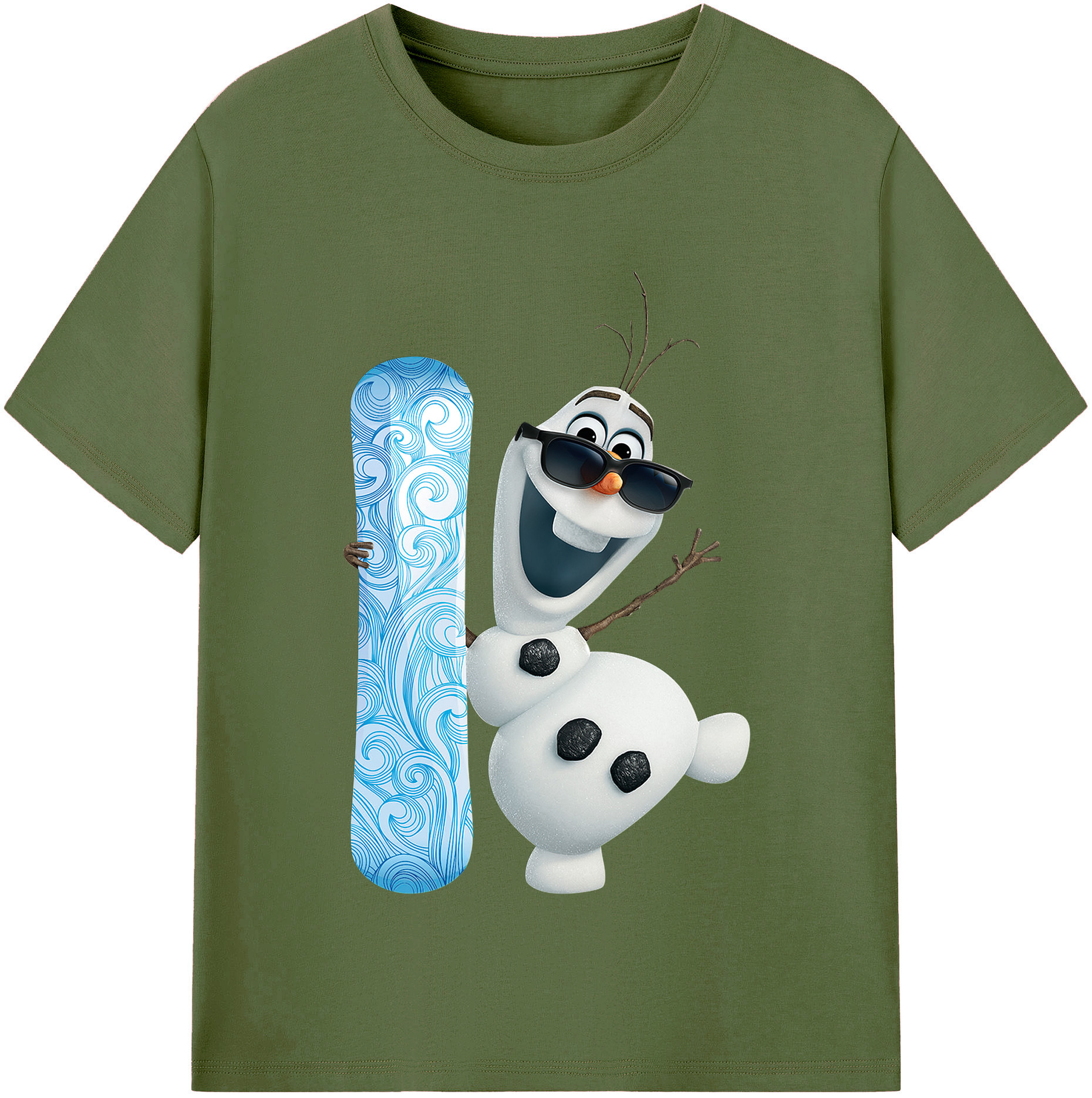 （画像用） アナと雪の女王 アンナ エルサ Frozen Anna Elsa 綿100％半袖Tシャツ（フロントプリント）
